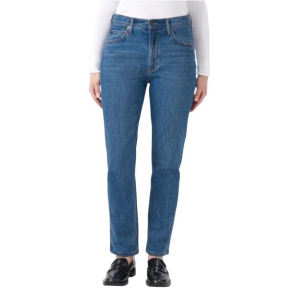 NEW Kirkland Signature High Rise Straight Leg Jeans | Blue - Picture 1 of 5